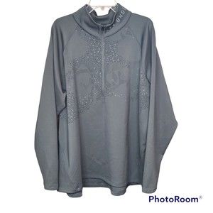 Under Armour Woman’s Plus Size Gray ColdGear Armour ½ Zip Graphic Pullover